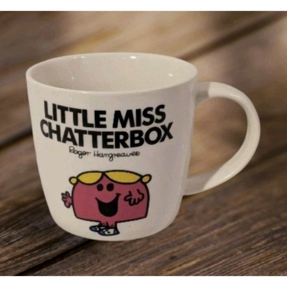 Little Miss Chatterbox Mug Coffee Cup Ceramic Roger Hargreaves Chorion Tea 2009